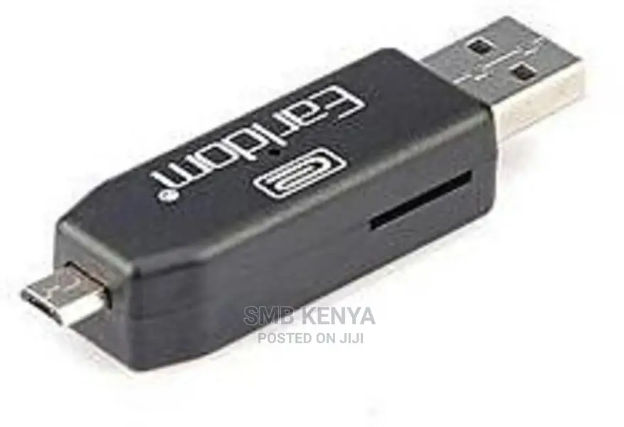 USB Male to Micro USB OTG Adapter With USB Hub and TF Memory