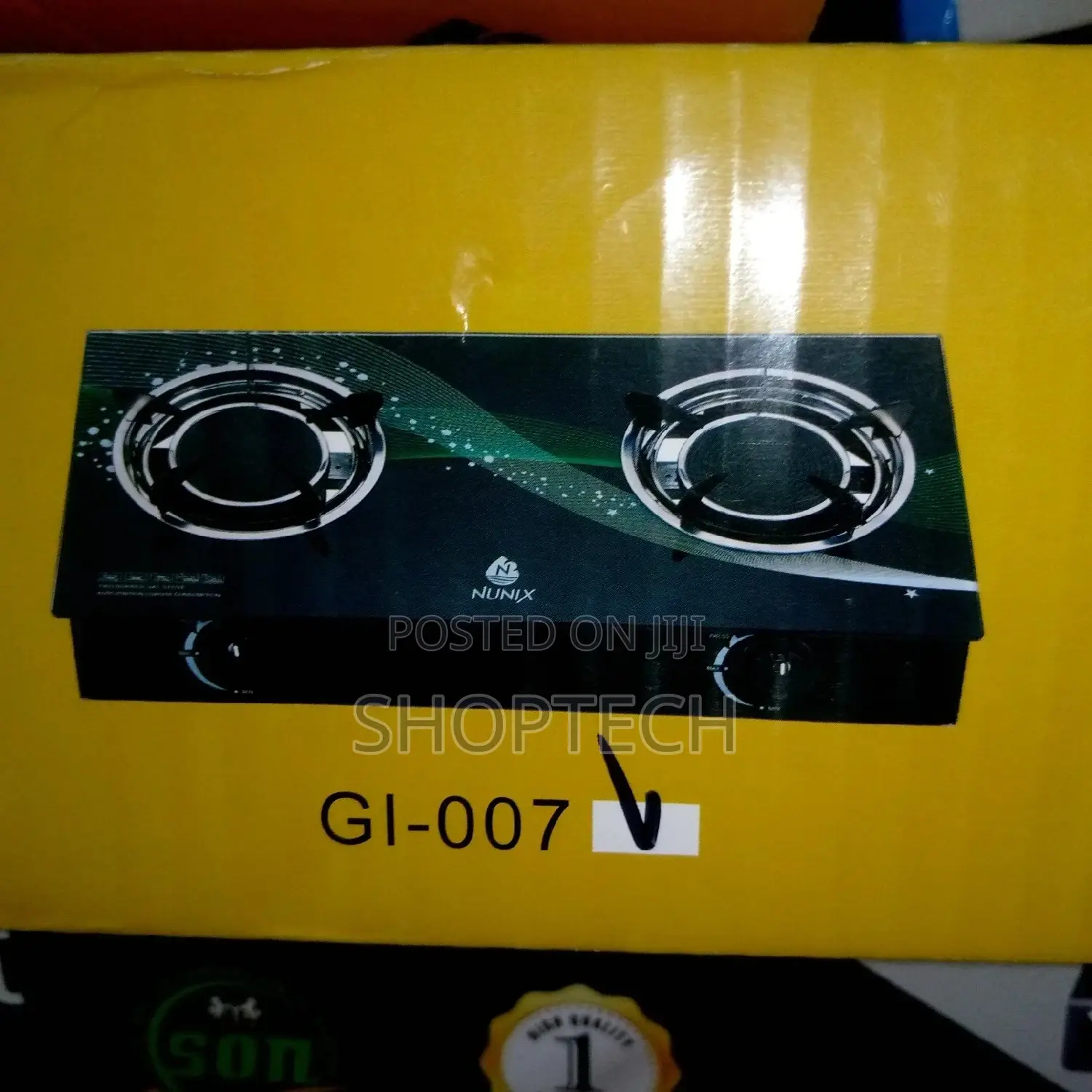 Nunix Infrared Two Burner Glass Cooker Gas Stove