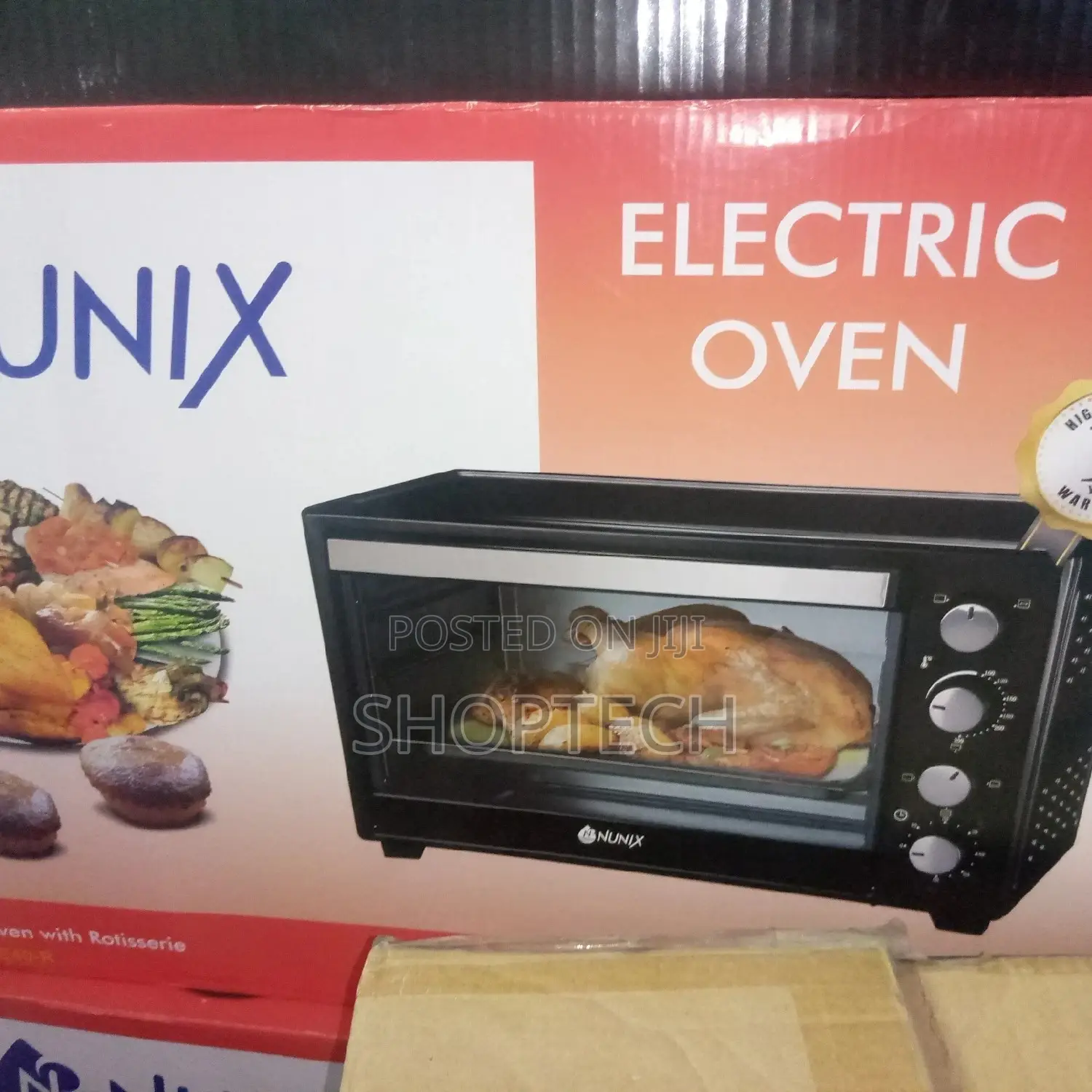 Nunix 40 Litres Electric Oven With Rotisserie.