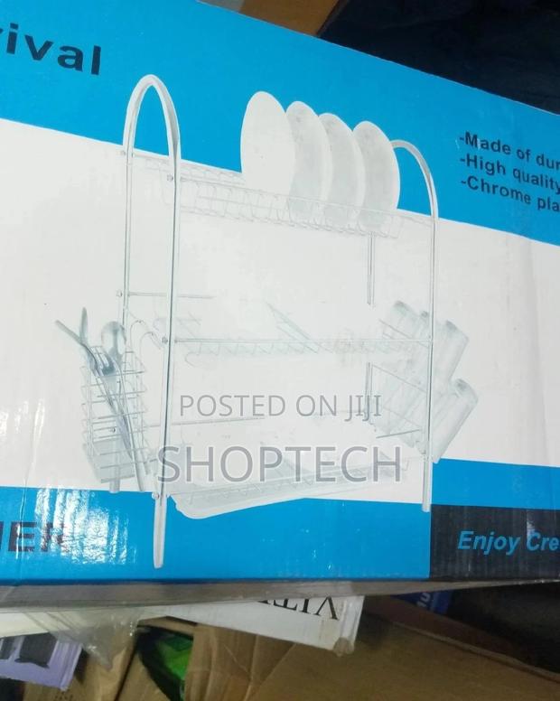 3 Layer Mettalic Dish Rack - thumbnail 2