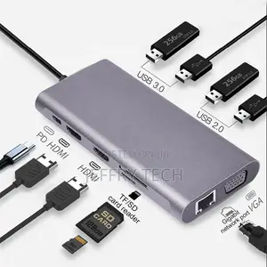 USB-C Multi Hub 11-In-1 USB Type C Hub Adapter 11 in 1 Docki