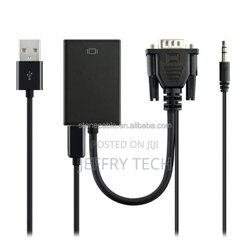 HD Video Converter VGA Male To HDMI Female Adapter Converter