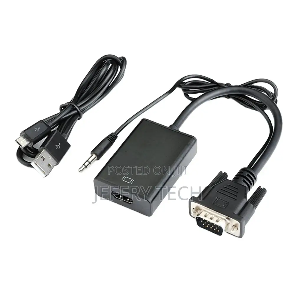 HD Video Converter VGA Male To HDMI Female Adapter Converter