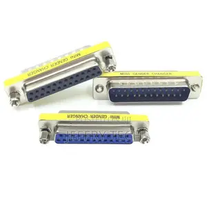 DB25 D-sub 25pin Male To Female Mini Gender Changer Adapter