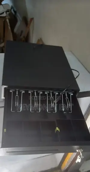 Heavy Duty 4 Tray Black Automatic Cash Box