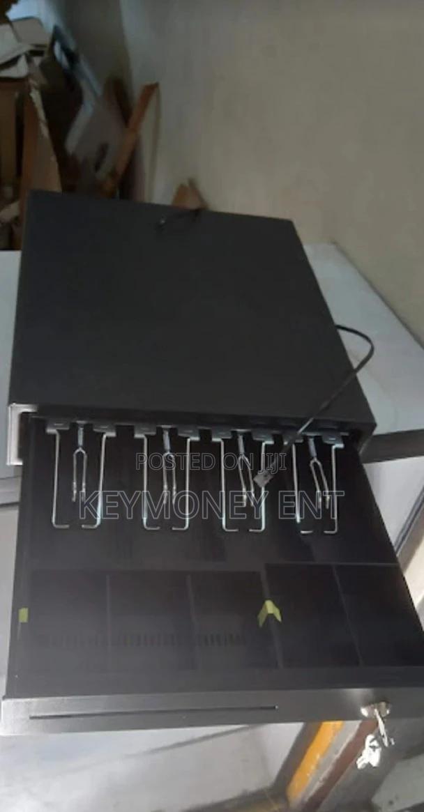 Heavy Duty 4 Tray Black Automatic Cash Box - main view