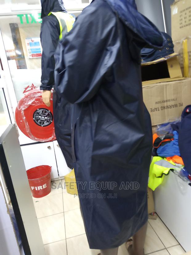 PVC Navy Blue Rainwear Coat - main view