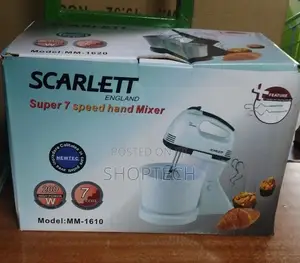 Scarlet Bowl Hand Mixer.