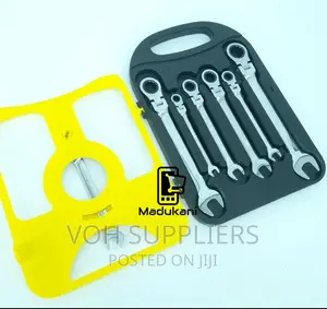 7PCS Flexible Head Ratchet Combination Spanner Set