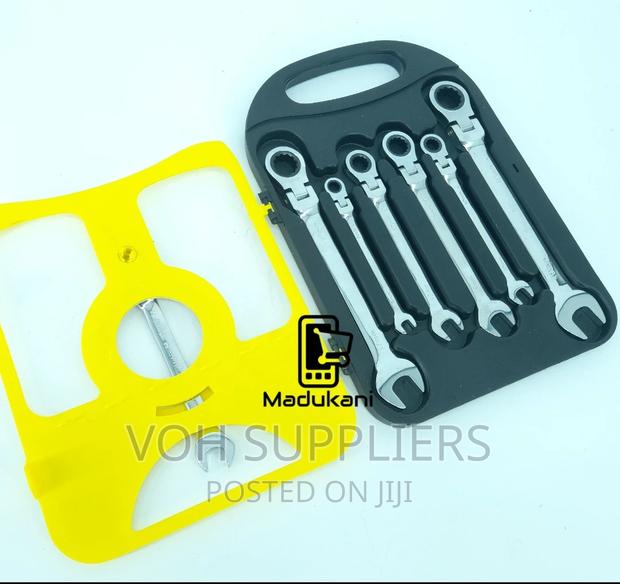 7PCS Flexible Head Ratchet Combination Spanner Set - thumbnail 3