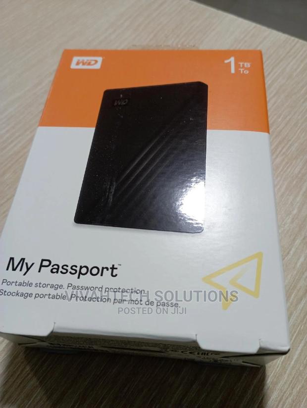 WD My Passport 1TB External HDD - main view