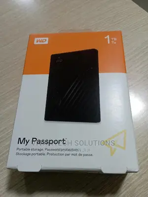WD 1TB Portable Storage With Password Protection HDD