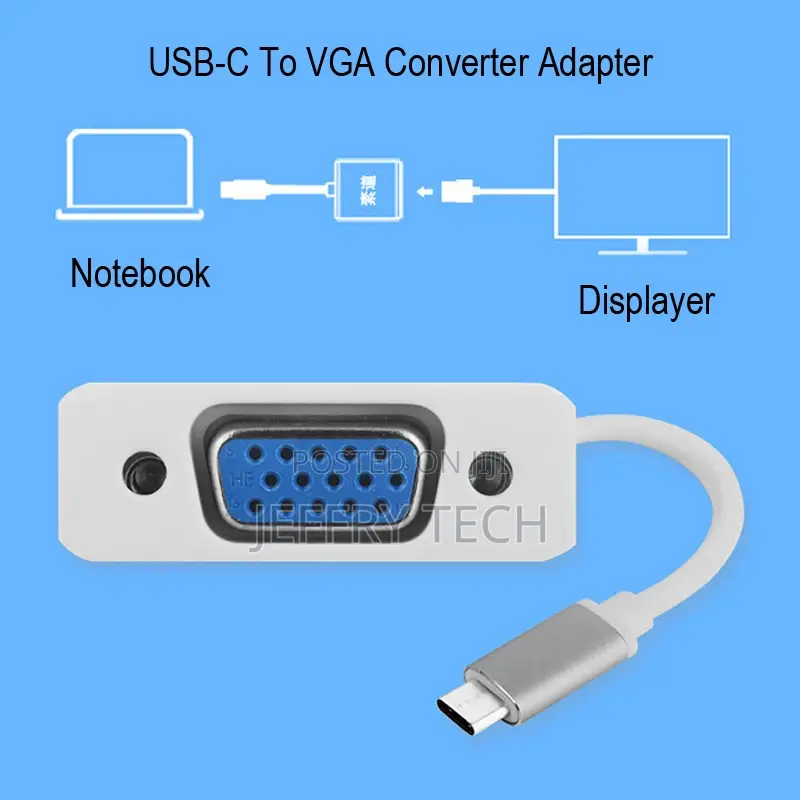 OEM High Definition 1080P Usb 3.1 Type C Usb C to VGA Conver