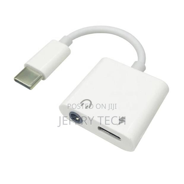 Premium Digital 2 in 1 Usb Type C to 3.5mm Adapter With DAC