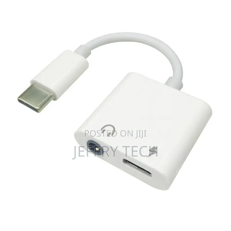 Premium Digital 2 in 1 Usb Type C to 3.5mm Adapter With DAC