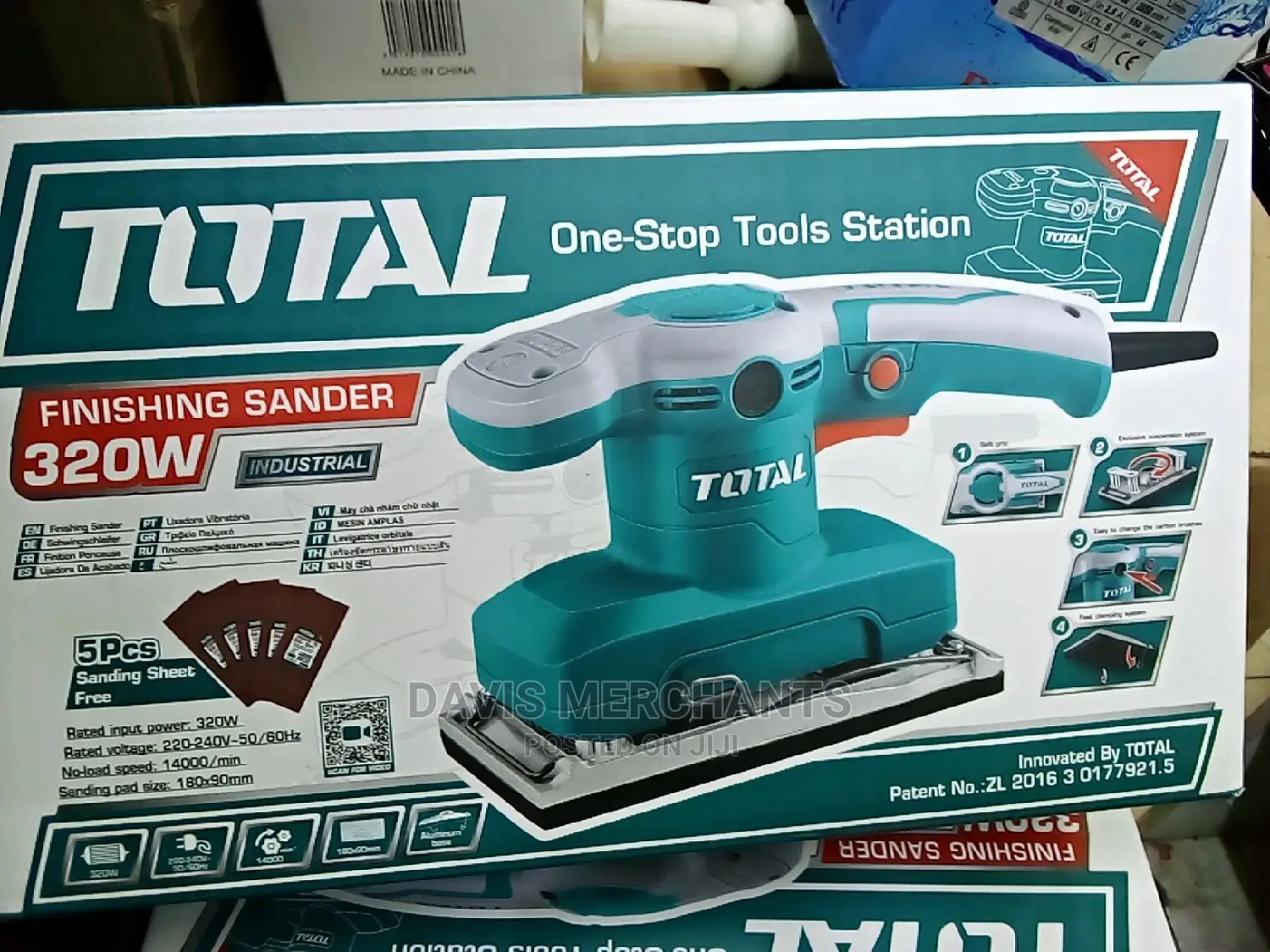 High Quality Total Finishing Sander 320w
