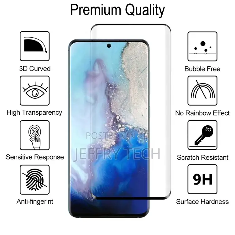 Tempered Glass Protector for Samsung Galaxy S20 S21 Ultra Sc