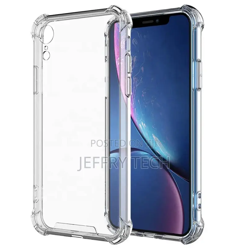 Shockproof TPU Clear Mobile Cell Phone Case for iPhone X XR