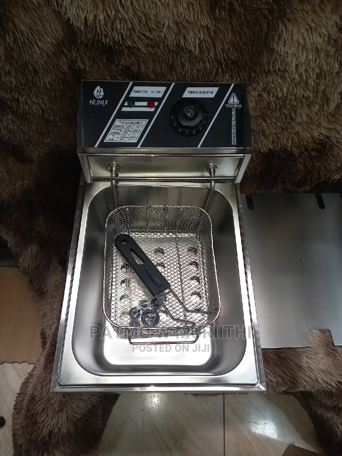 Nunix Single Deep Fryer -6 Litres