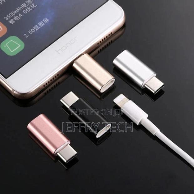 iPhone Lightning Ios 8pin Female to USB Type C Male Convert - thumbnail 3