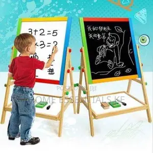 2 In 1 Double Black White Blackboard