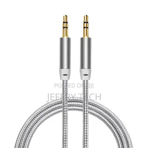 Nylon Jack 3.5 Audio Cable 3.5mm Male to Male Stereo Car Au