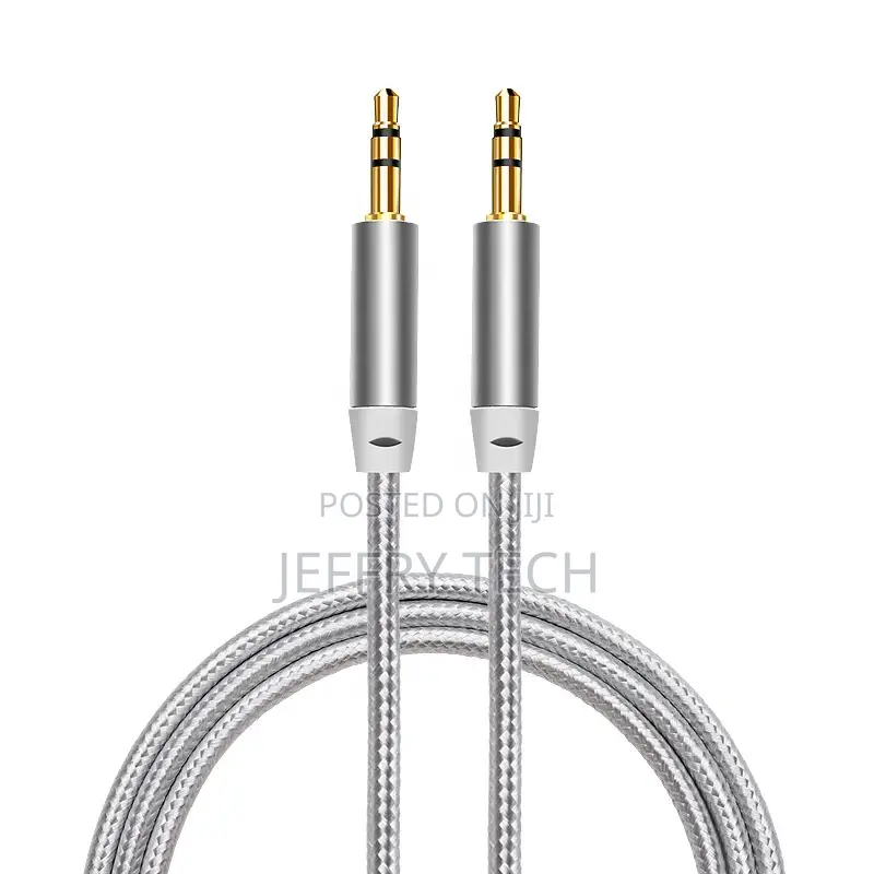 Nylon Jack 3.5 Audio Cable 3.5mm Male to Male Stereo Car Au