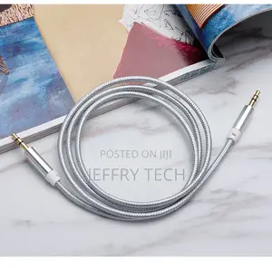 Nylon Jack 3.5 Audio Cable 3.5mm Male to Male Stereo Car Au