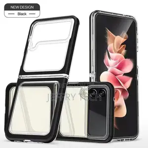 For Samsung Z Flip 3 Transparency Colourful Mobile Phone Bag