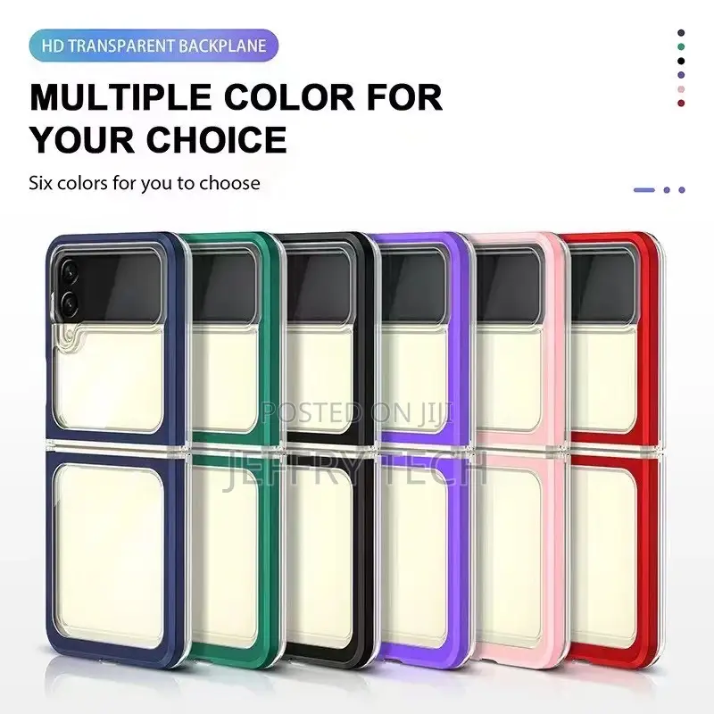 For Samsung Z Flip 3 Transparency Colourful Mobile Phone Bag