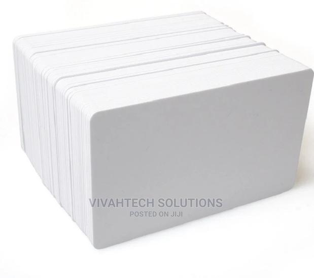 Plain White High Quality PVC Cards - main view