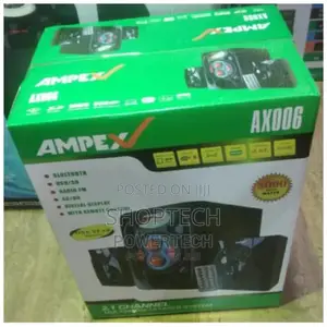 2.1ch Ampex Multimedia Speaker System.