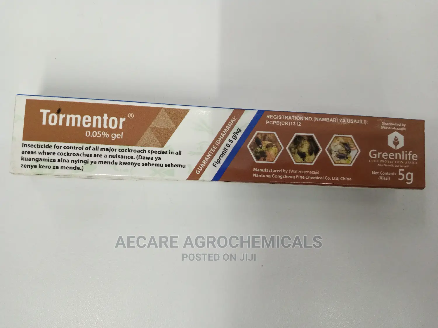 TORMENTOR 0.05% Cockroach GEL 5 Grams Insecticide