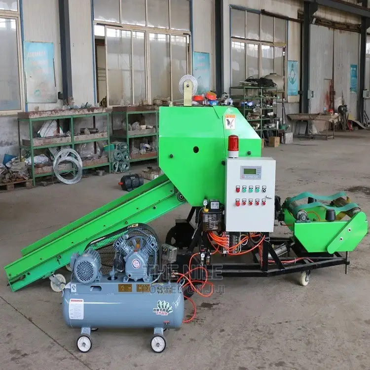 Diesel Baler Wrapping Hay