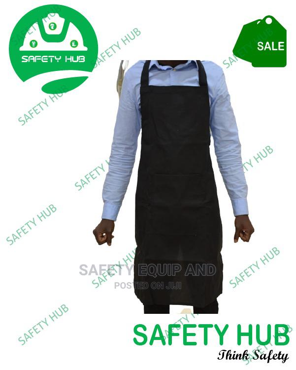 Black Safety Kitchen Aprons-Workshop Overalls - main view