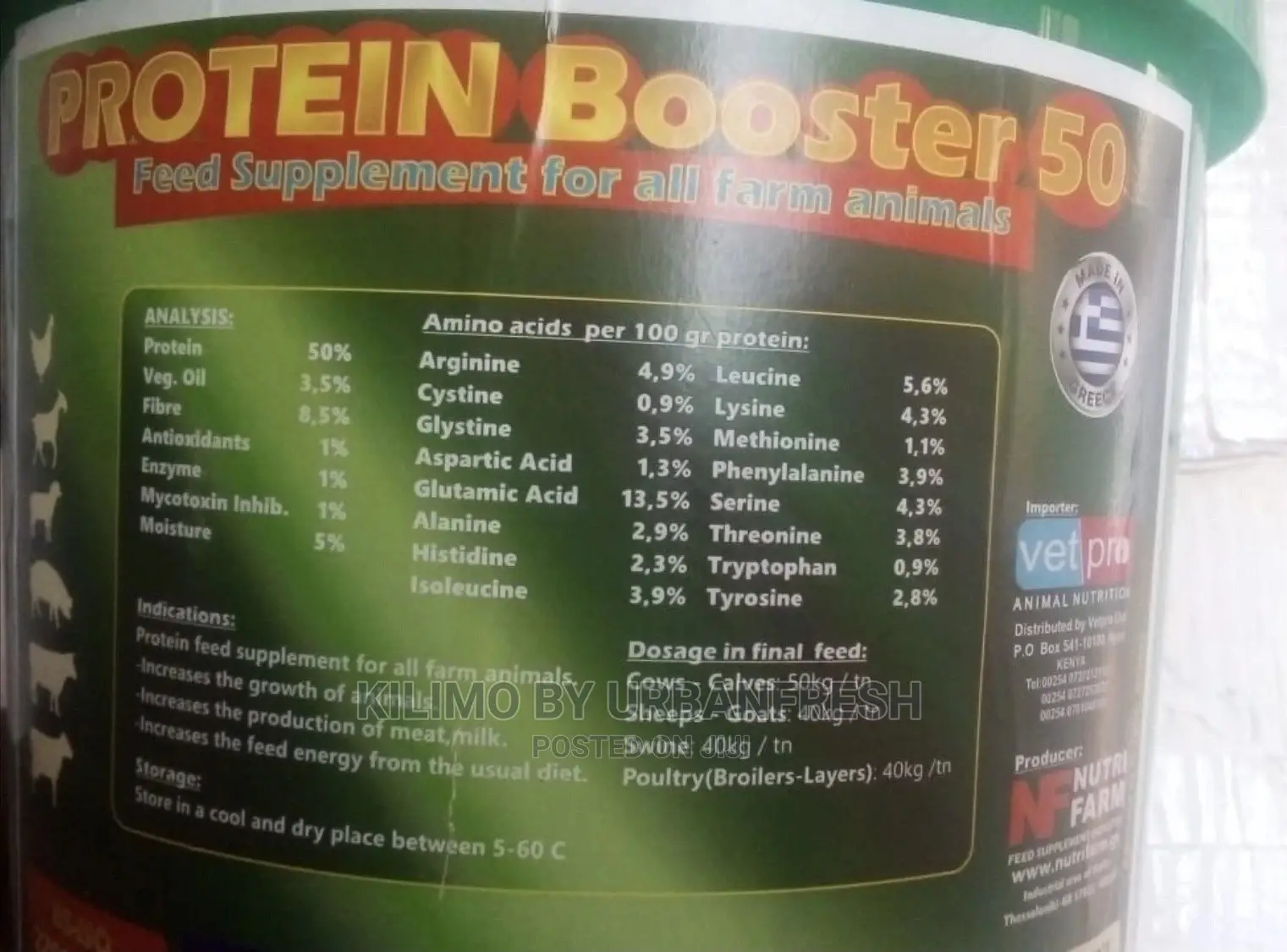 Protein Booster for All Livestock 5kg.
