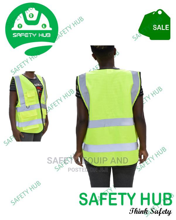Green Reflector Safety Vests - main view