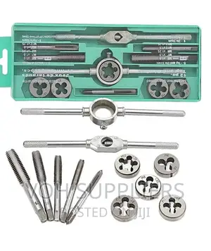 SAE 12pcs M6 to M12 Tap and Die Set With Wrench Handle