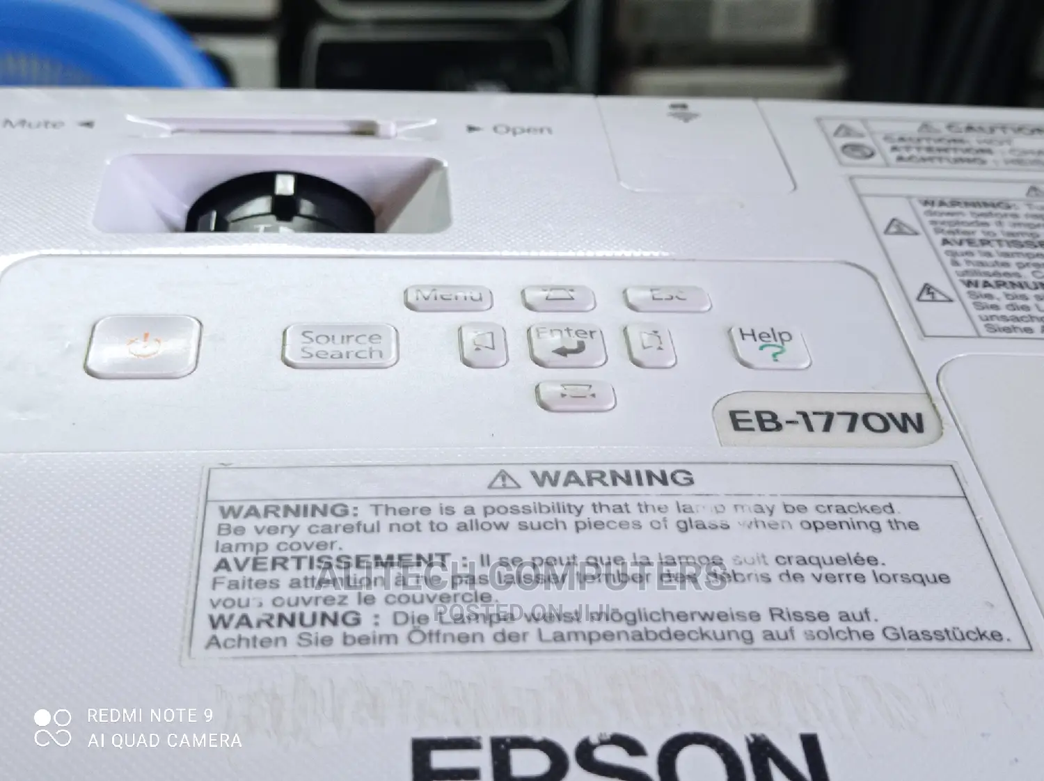 Epson Eb-1770w Utrla Slim Projector