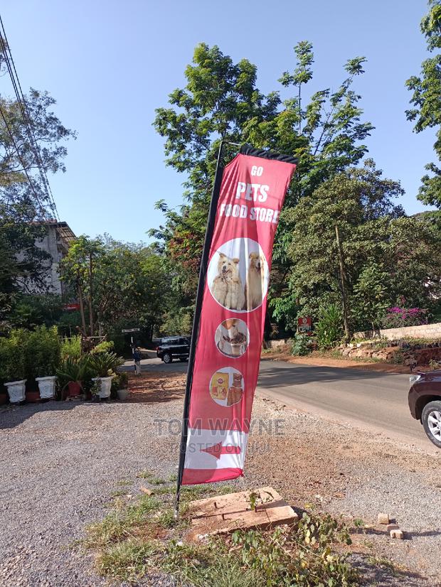 Telescopic Flags With 3.5M Stand