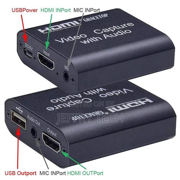 Capture Card With Audio to USB 2.0 for Live Streaming - thumbnail 2