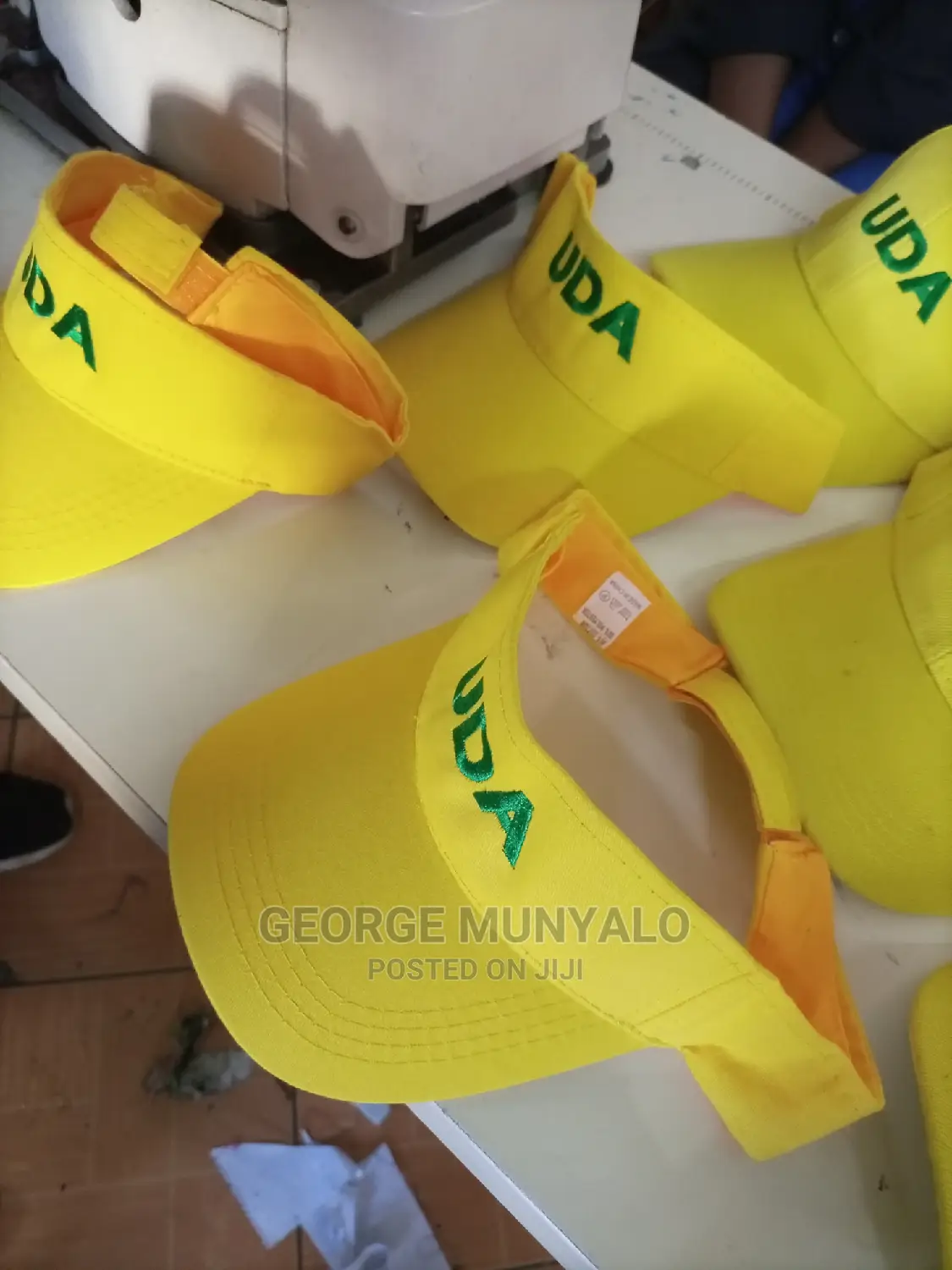 Yellow Branded Caps for Election