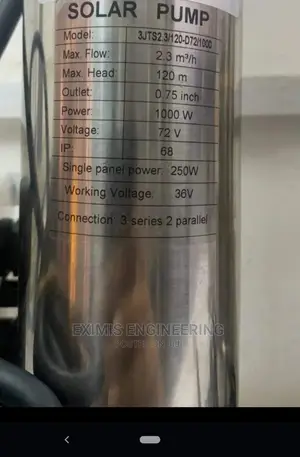 Solar Pump 1000watts