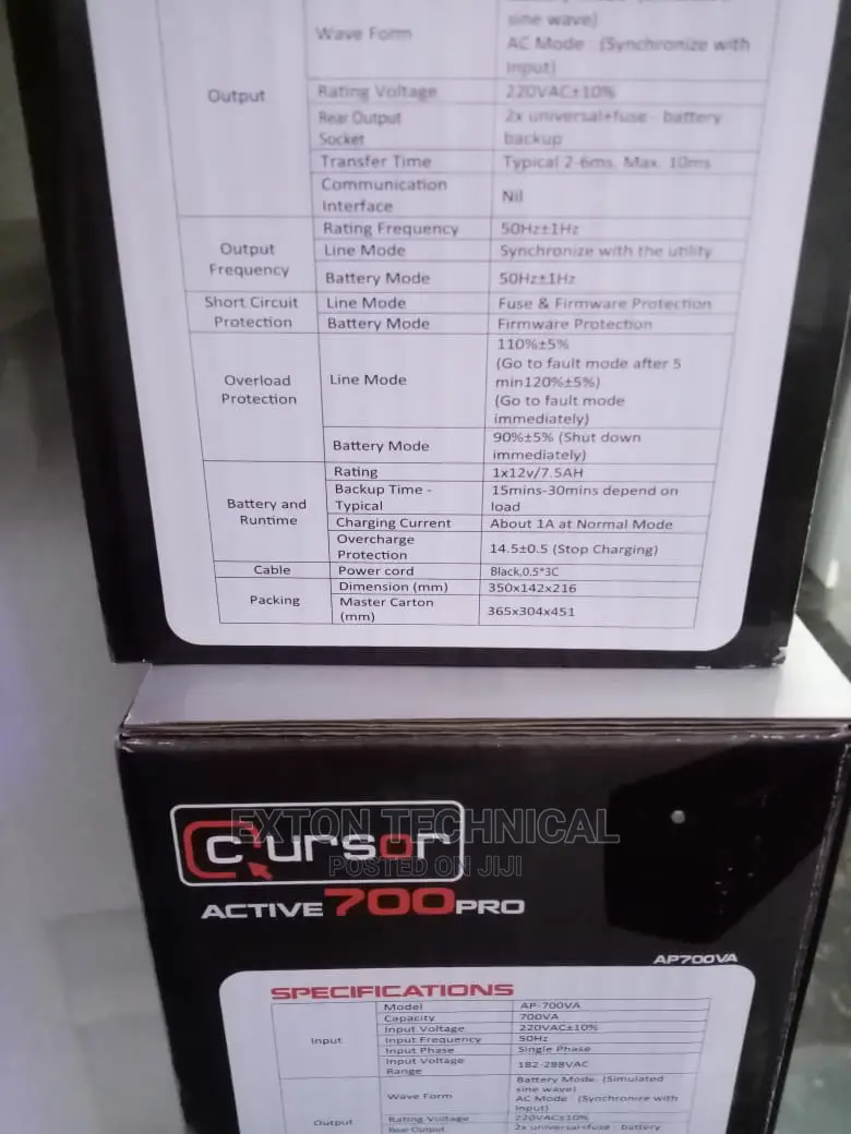 Cursor UPS 700va