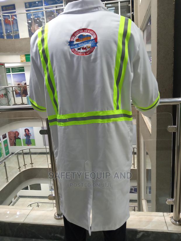 Quality White Lab Coats-With Reflective Stripes
