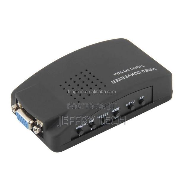 Convertor Box AV RCA CVBS to VGA Video Converter Conversor F