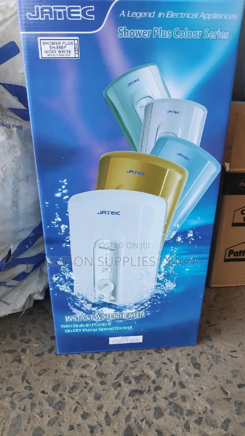 Jatec Tankless Water Heater Instant Shower Salty/Fresh Water