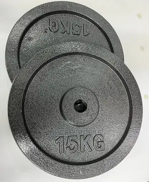 Barbell Plates 15kg Standard Cast Iron Plates