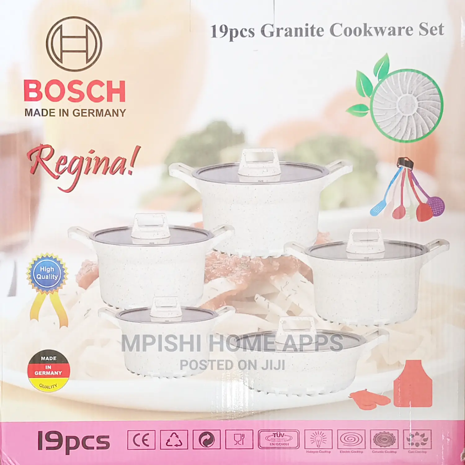 19pcs Bosch Granite Cookware Set