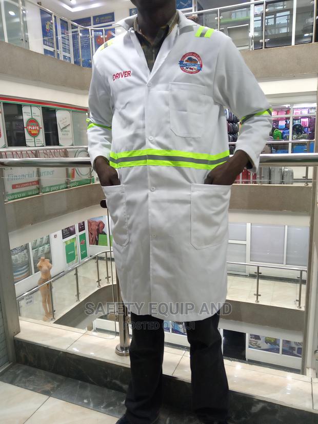 Safety Lab Coats With Reflective Stripes - main view